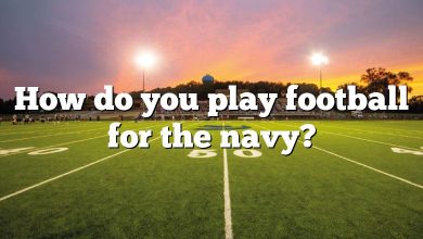 How do you play football for the navy?