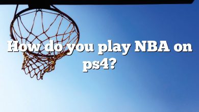 How do you play NBA on ps4?