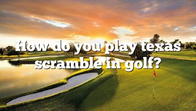 How do you play texas scramble in golf?