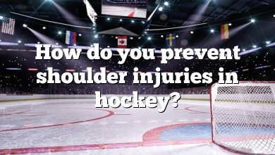 How do you prevent shoulder injuries in hockey?