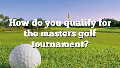 How do you qualify for the masters golf tournament?
