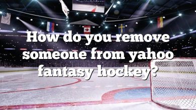 How do you remove someone from yahoo fantasy hockey?