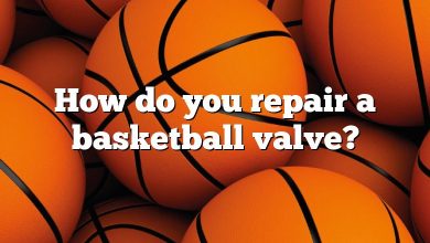 How do you repair a basketball valve?