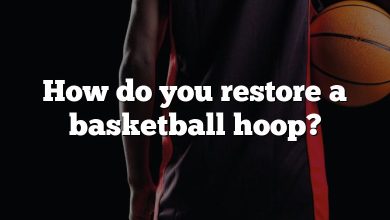 How do you restore a basketball hoop?