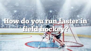 How do you run faster in field hockey?