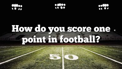 How do you score one point in football?