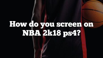 How do you screen on NBA 2k18 ps4?