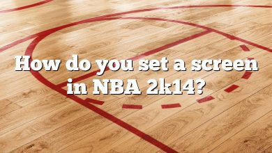 How do you set a screen in NBA 2k14?