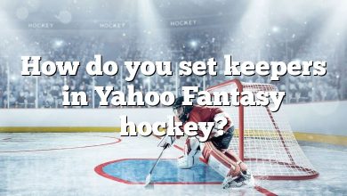 How do you set keepers in Yahoo Fantasy hockey?