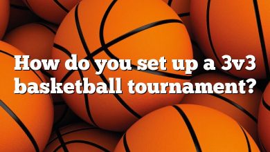 How do you set up a 3v3 basketball tournament?