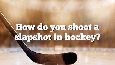 How do you shoot a slapshot in hockey?