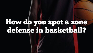 How do you spot a zone defense in basketball?