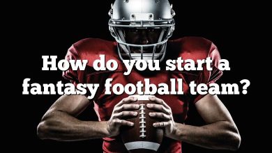 How do you start a fantasy football team?