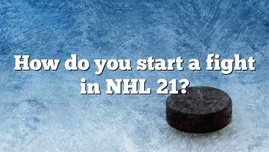 How do you start a fight in NHL 21?