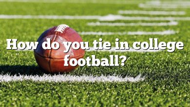 How do you tie in college football?