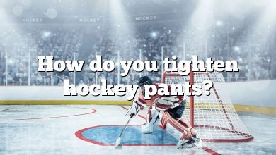 How do you tighten hockey pants?