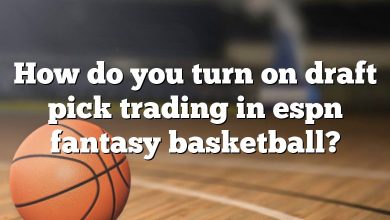 How do you turn on draft pick trading in espn fantasy basketball?