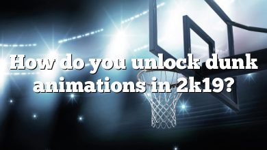 How do you unlock dunk animations in 2k19?