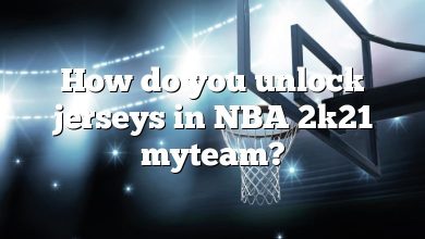 How do you unlock jerseys in NBA 2k21 myteam?