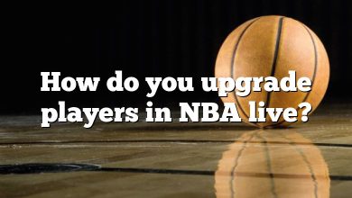 How do you upgrade players in NBA live?