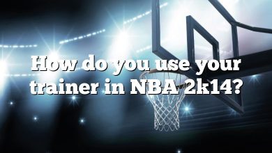 How do you use your trainer in NBA 2k14?