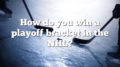 How do you win a playoff bracket in the NHL?