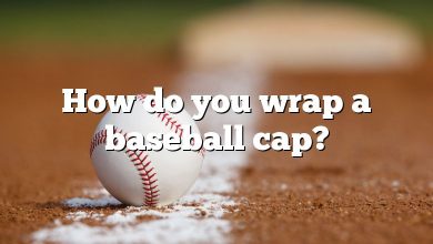 How do you wrap a baseball cap?