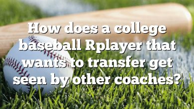 How does a college baseball [player that wants to transfer get seen by other coaches?