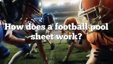 How does a football pool sheet work?