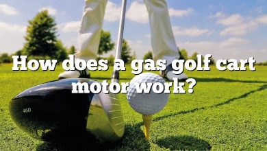 How does a gas golf cart motor work?