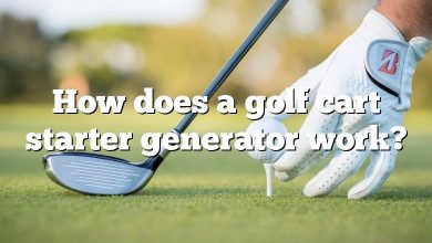 How does a golf cart starter generator work?