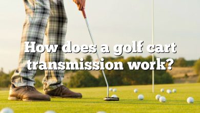 How does a golf cart transmission work?