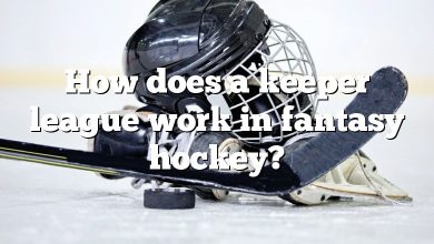 How does a keeper league work in fantasy hockey?