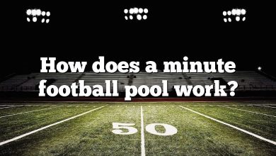How does a minute football pool work?
