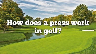 How does a press work in golf?