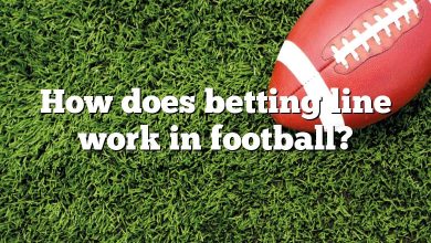 How does betting line work in football?
