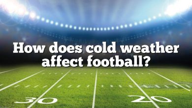 How does cold weather affect football?