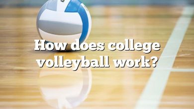 How does college volleyball work?