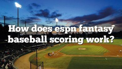 How does espn fantasy baseball scoring work?