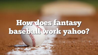 How does fantasy baseball work yahoo?
