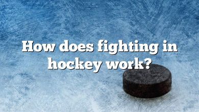 How does fighting in hockey work?