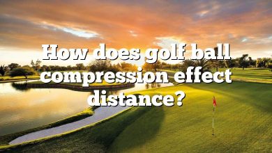 How does golf ball compression effect distance?