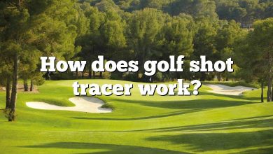 How does golf shot tracer work?