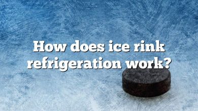 How does ice rink refrigeration work?