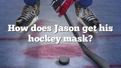 How does Jason get his hockey mask?
