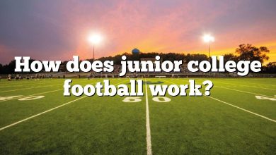 How does junior college football work?