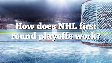 How does NHL first round playoffs work?