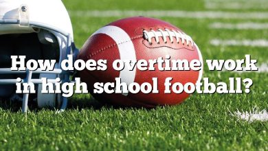 How does overtime work in high school football?