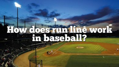 How does run line work in baseball?
