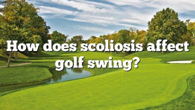 How does scoliosis affect golf swing?